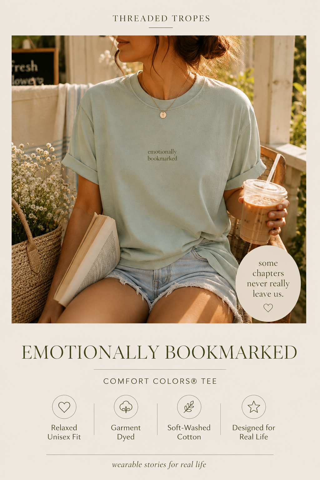 Emotionally Bookmarked Tee