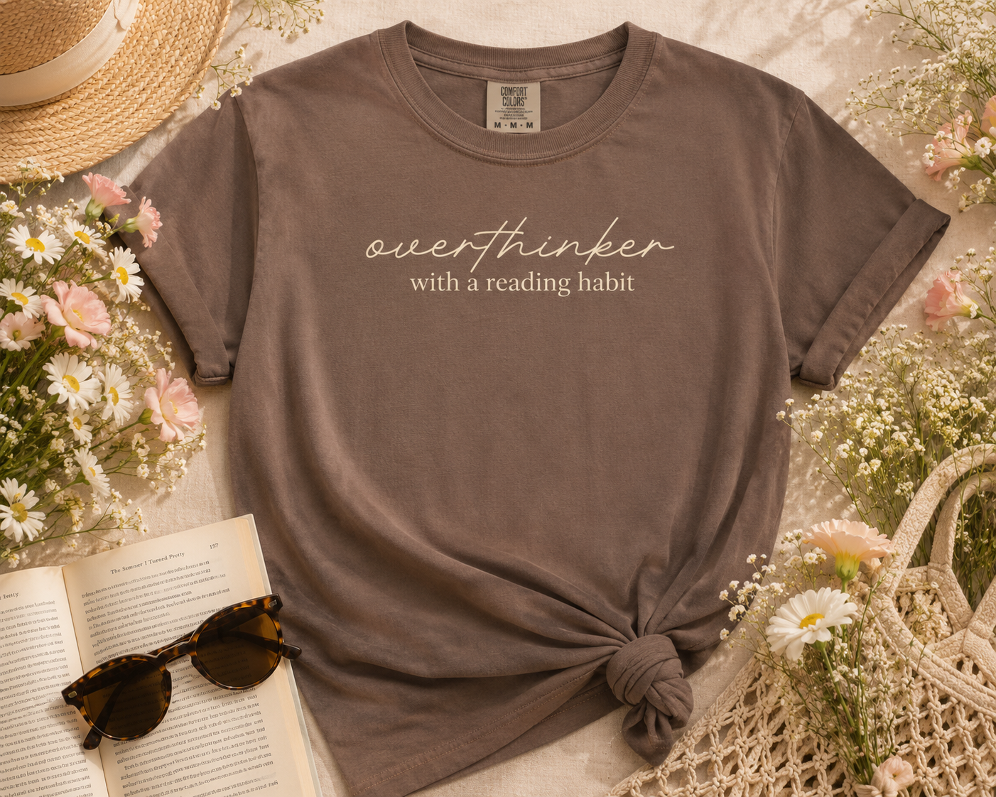 Overthinker with a Reading Habit Tee