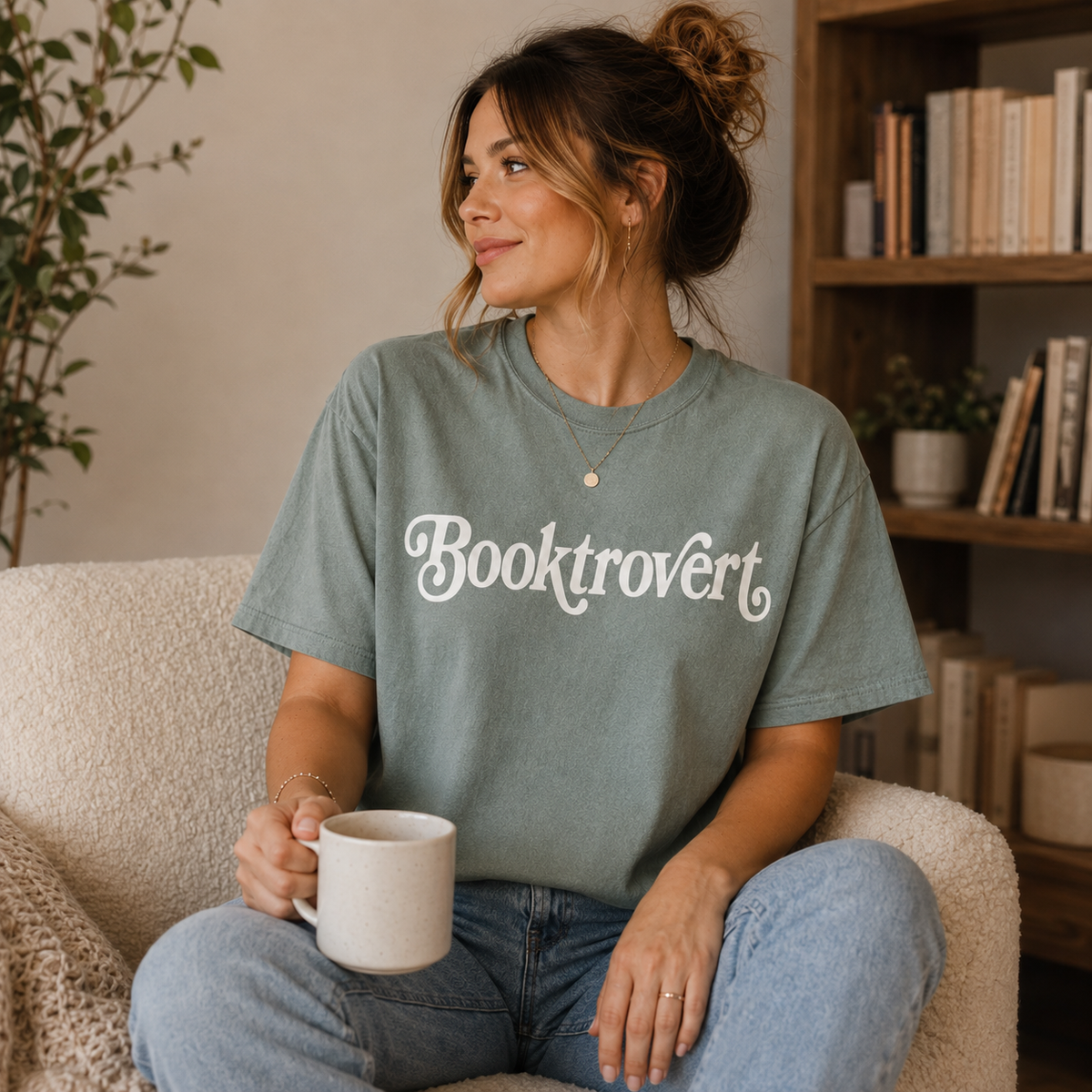 Booktrovert Tee
