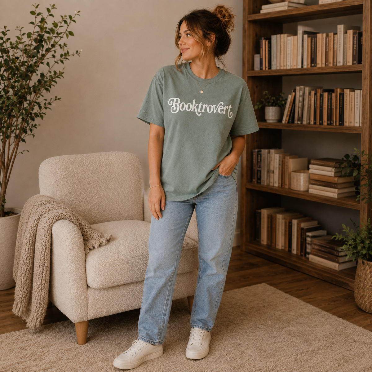 Booktrovert Tee