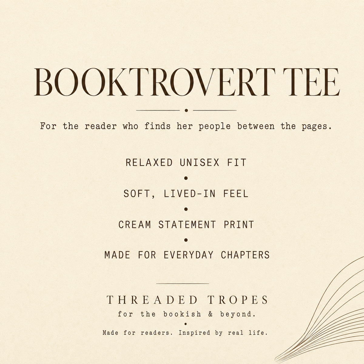 Booktrovert Tee